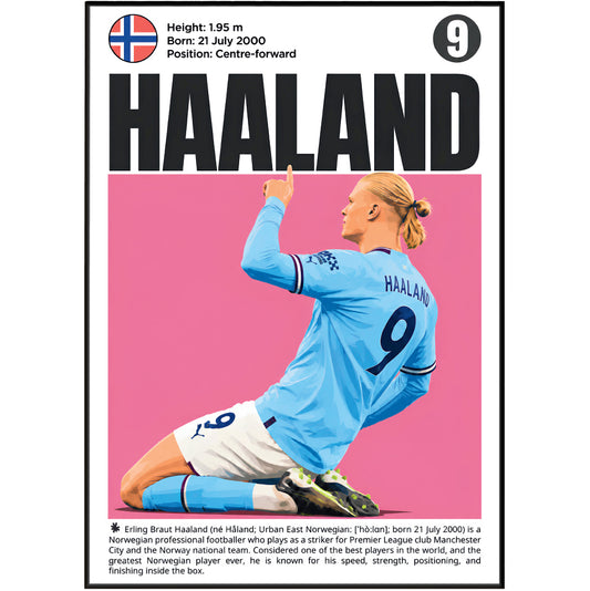 Erling Haaland Poster poster print, view 2 – 98types