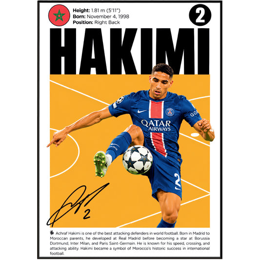 Achraf Hakimi Poster poster print, view 2 – 98types