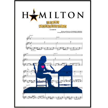Hamilton – Dear Theodosia Musical Poster - 98types