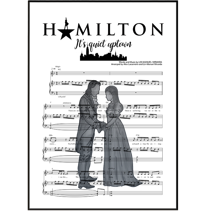 Hamilton –  It’s Quiet Uptown Musical Poster - 98types