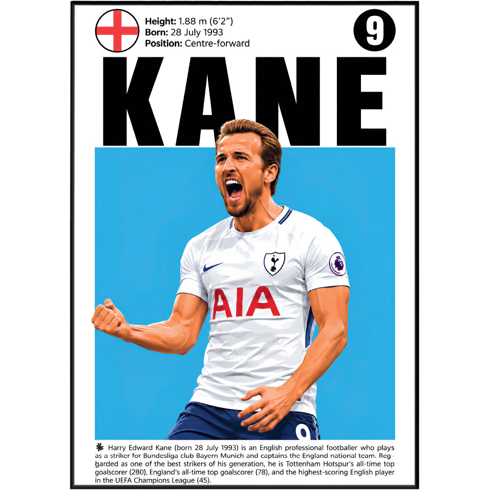 Harry Kane Poster poster print UK – 98types