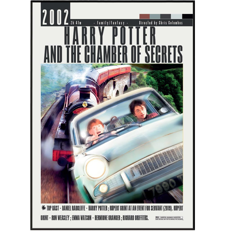 Harry Potter and the Chamber of Secrets (2002) Movie Poster