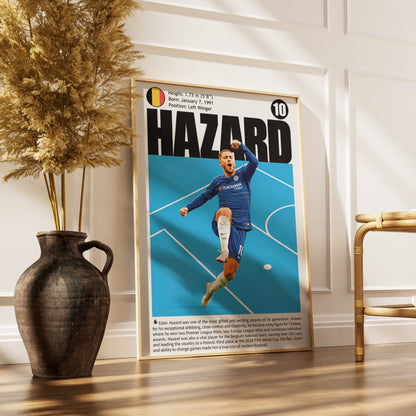  Eden Hazard football poster – Chelsea's Celebratory Icon – 98types