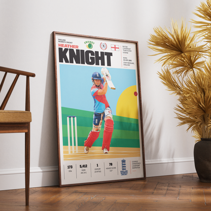 Heather Knight cricket poster wall art print by 98types