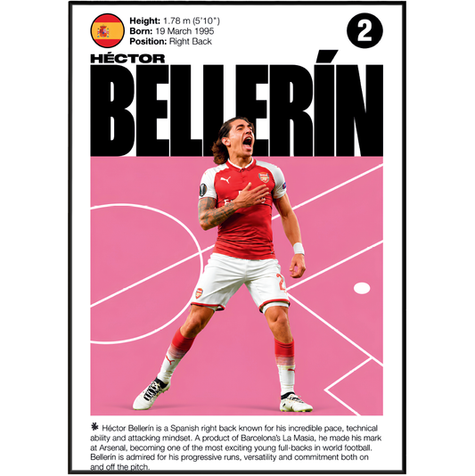 Héctor Bellerín football poster – Héctor Bellerín Arsenal Poster – 98types