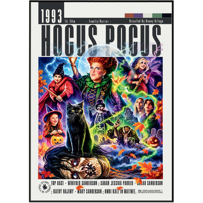 Hocus Pocus 1993 film poster wall art print by 98types