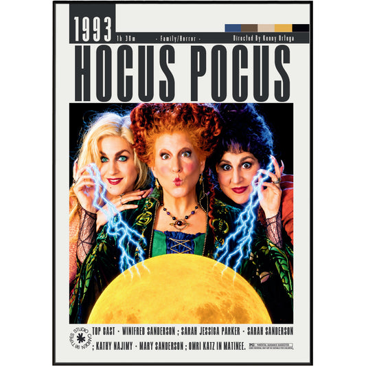 Hocus Pocus 1993 film poster wall art print by 98types
