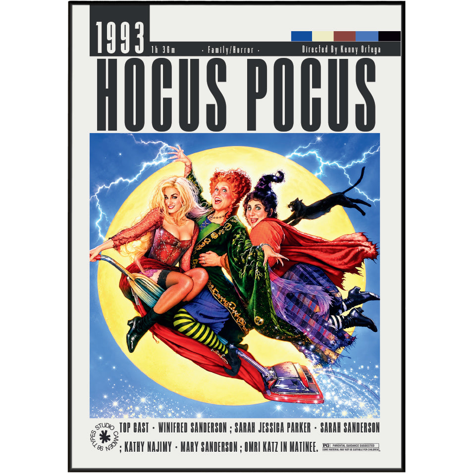 Hocus Pocus 1993 film poster wall art print by 98types