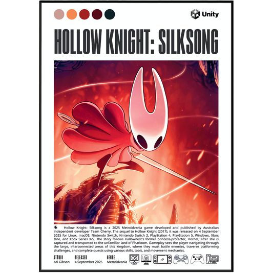 Hollow Knight: Silksong Video Game Posters
