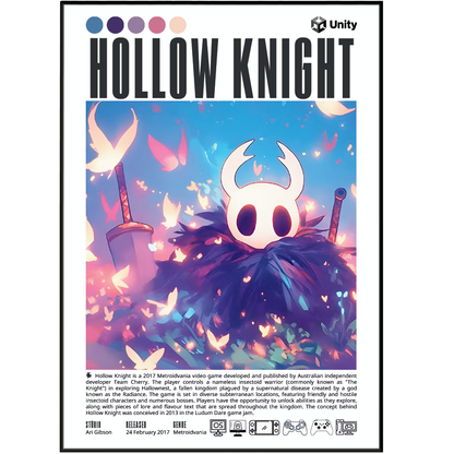 Hollow Knight Video Game Poster