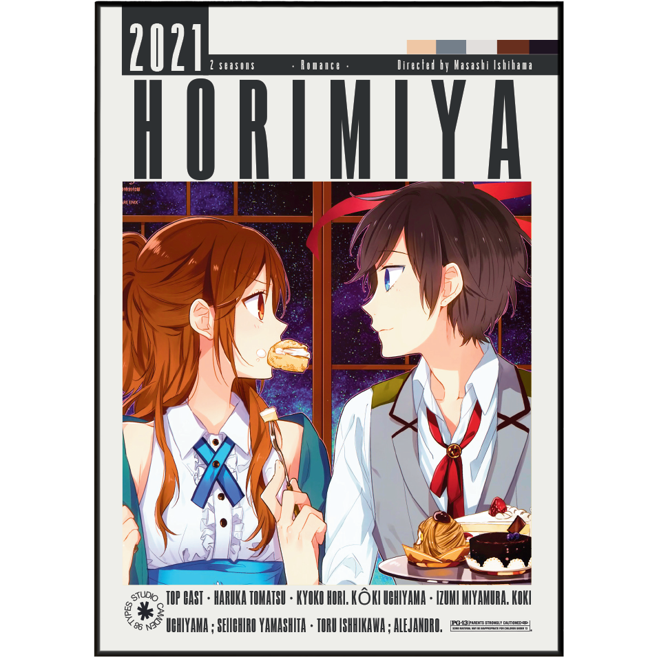 Japanese manga book cover for '2021 Horimiya' featuring illustrated characters in school uniforms at a window, with the title 'HORIMIYA' and creator names printed on the cover.