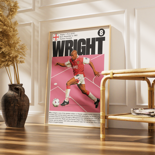 Ian Wright football poster – Ian Wright Arsenal Football Poster – 98types