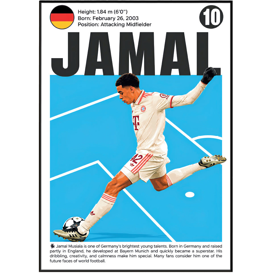 Jamal Musiala Poster poster print UK – 98types