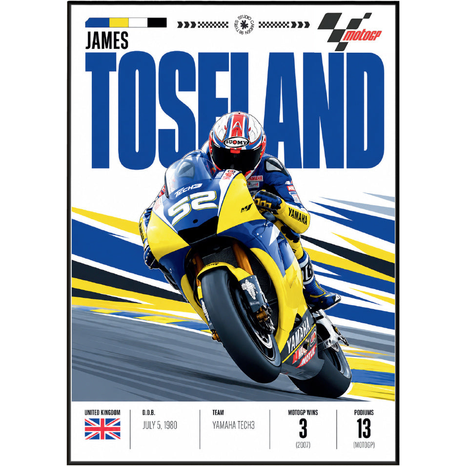 James Toseland World Superbike champion poster by 98types