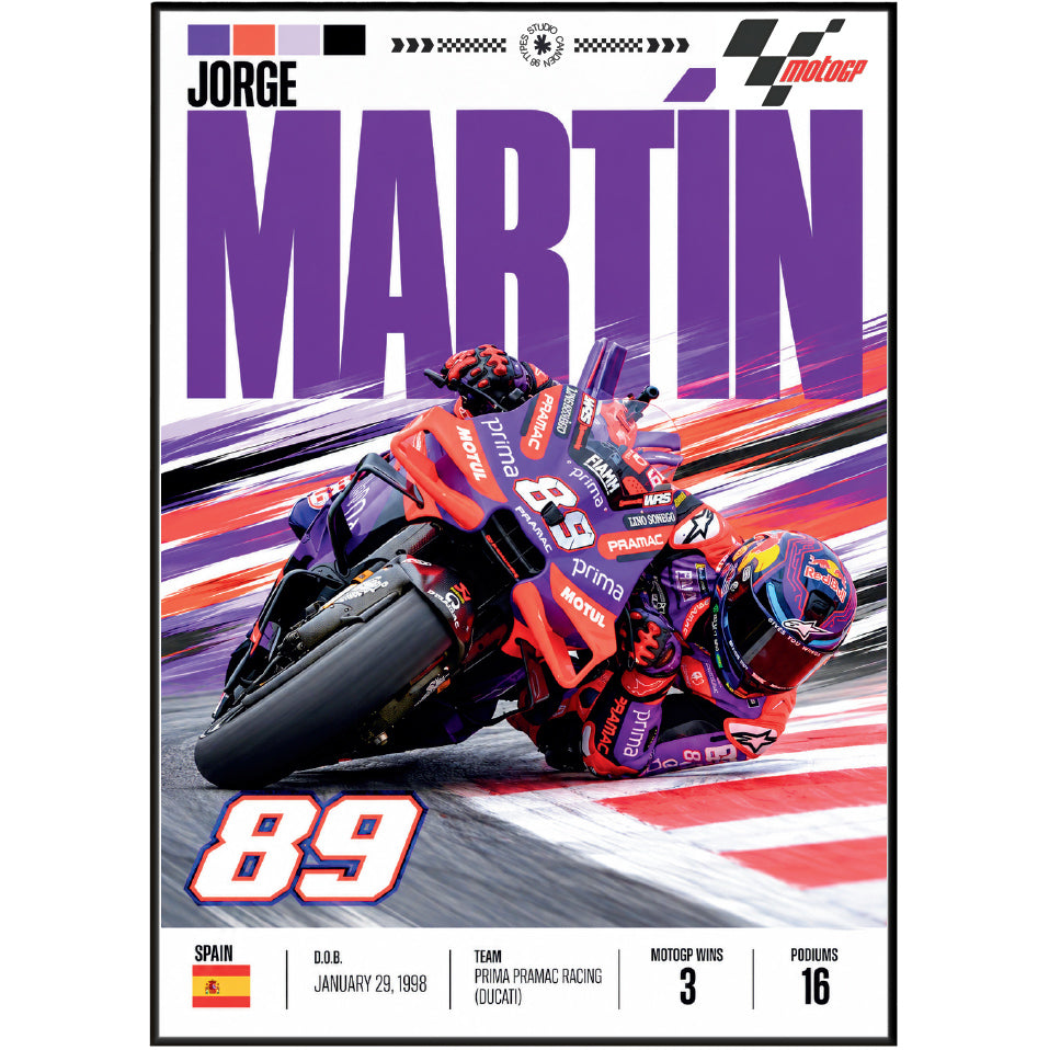 Jorge Martin Martinator #89 MotoGP world champion poster