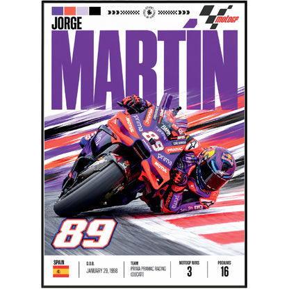 Jorge Martin Martinator #89 MotoGP world champion poster