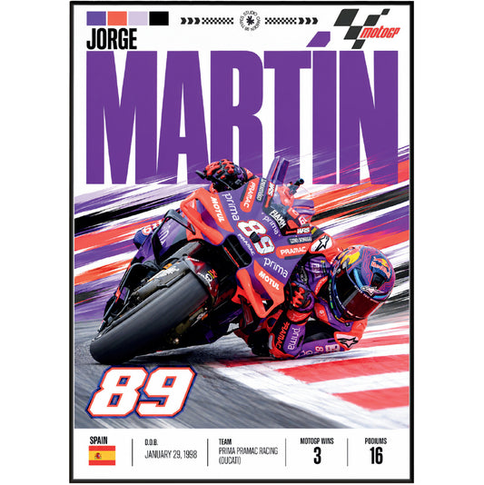 Jorge Martin Martinator #89 MotoGP world champion poster