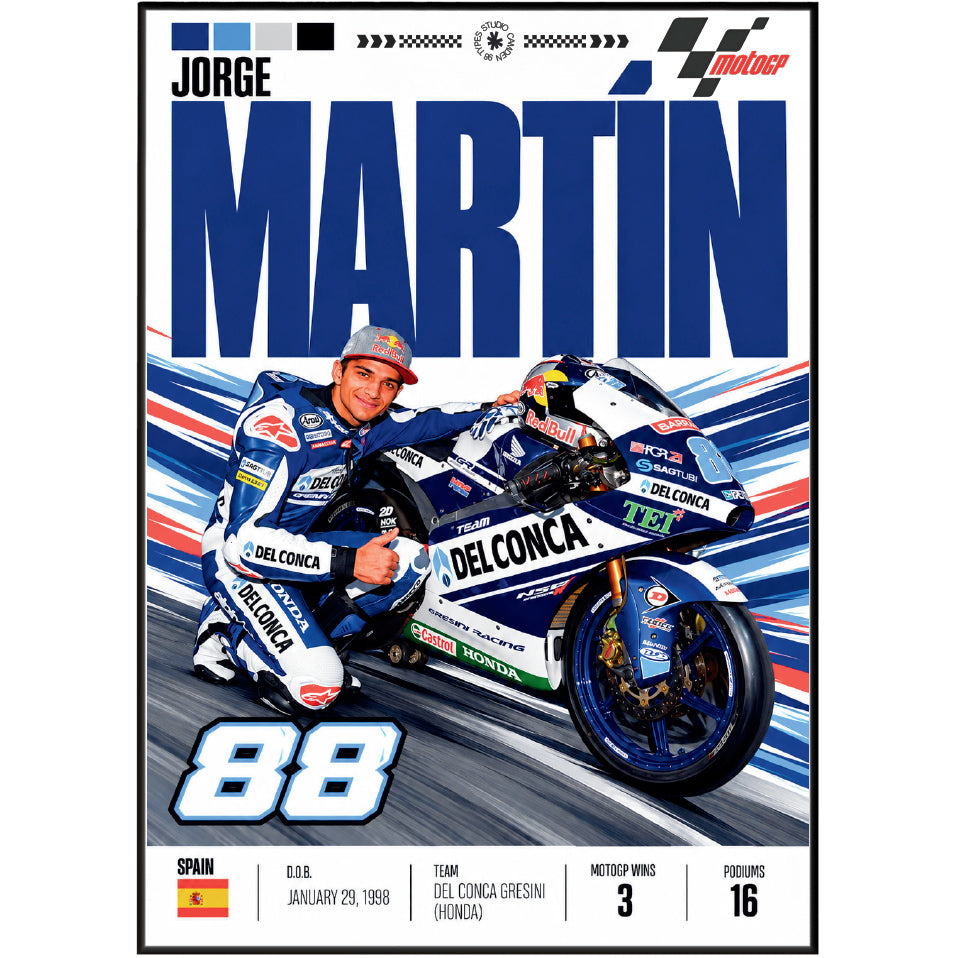 Jorge Martin Martinator #89 MotoGP world champion poster