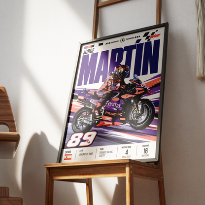 Jorge Martin Martinator #89 MotoGP world champion poster