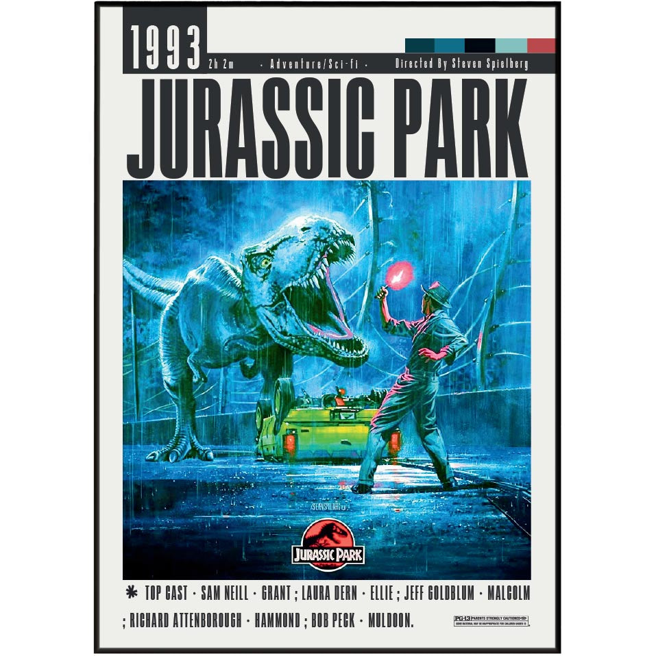 Jurassic Park ビンテージポスター 1993年 Jurassic Park Poster | Steven Spielberg Movies | 98 Types Studio