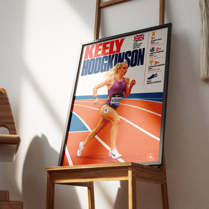 Kelly Holmes athletics poster wall art print by 98types
