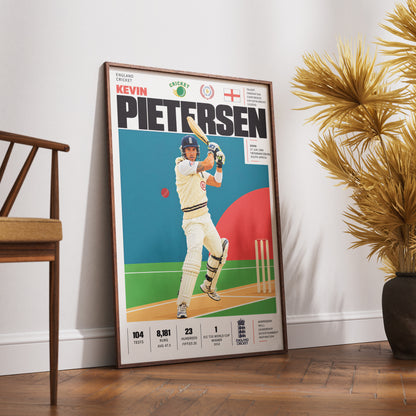 Kevin Pietersen cricket poster wall art print by 98types