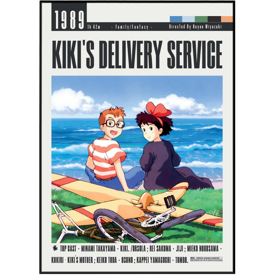 Kiki’s Delivery Service (1989) Anime Poster