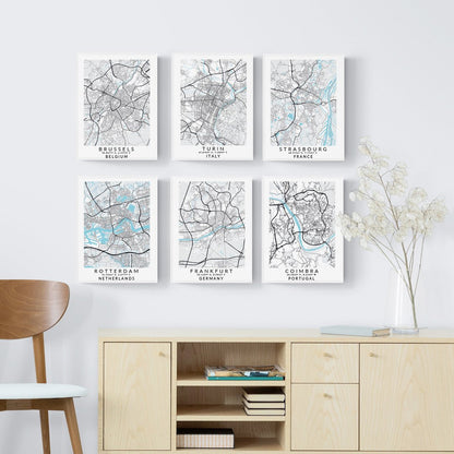 street map print, town map wall art poster UK 98 types studio camden
