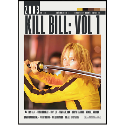 Kill Bill: Vol. 1 (2003) Film Poster | Tarantino | Wall Art Print UK - 98 Types Studio