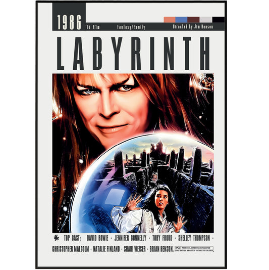 Labyrinth (1986) Fantasy Movie Poster