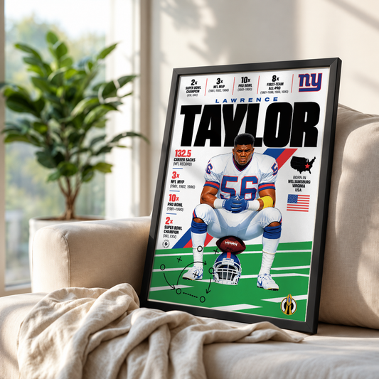 Lawrence Taylor Poster poster by 98 Types – view 2