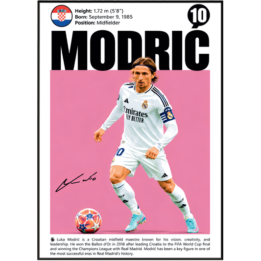 Luka Modrić Poster poster print, view 2 – 98types
