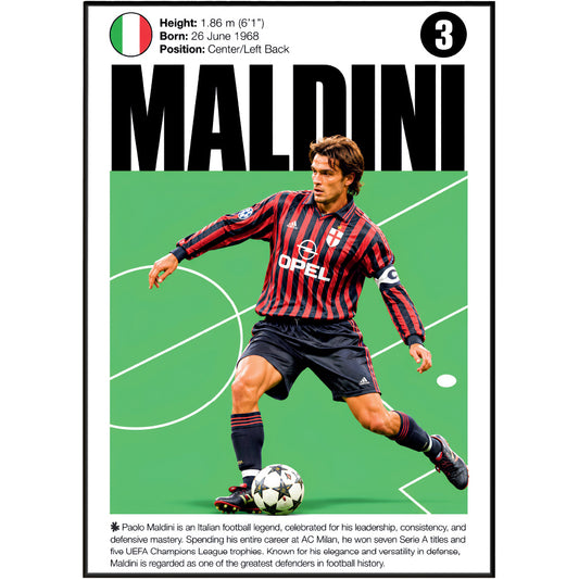Paolo Maldini Poster poster print, view 2 – 98types