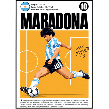 Diego Maradona Poster poster print, view 2 – 98types
