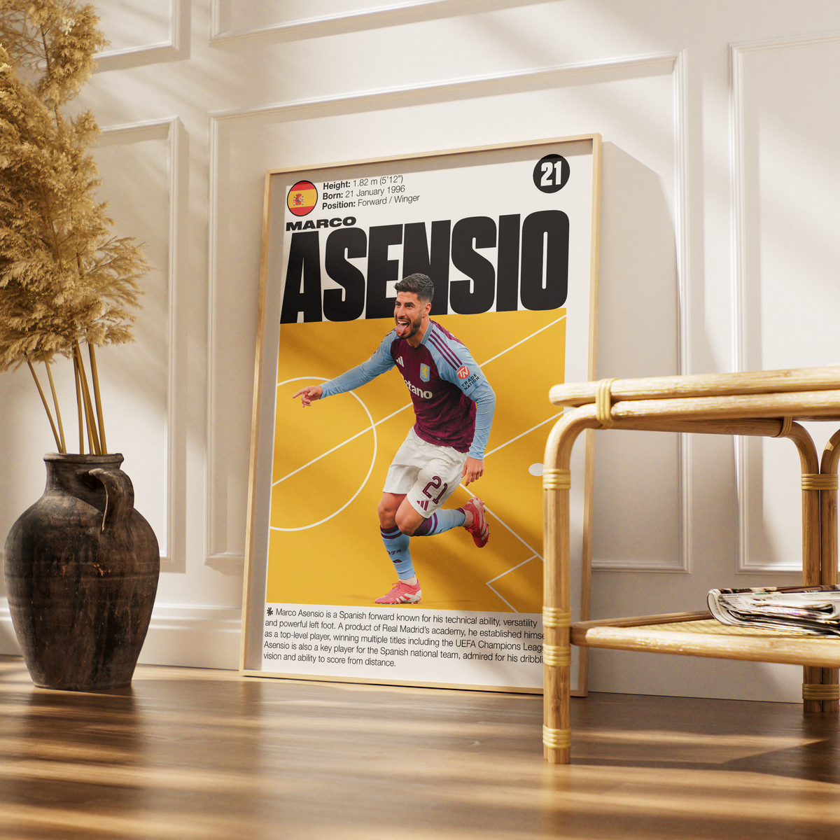 Marco Asensio football poster – Marco Asensio Football Poster – 98types