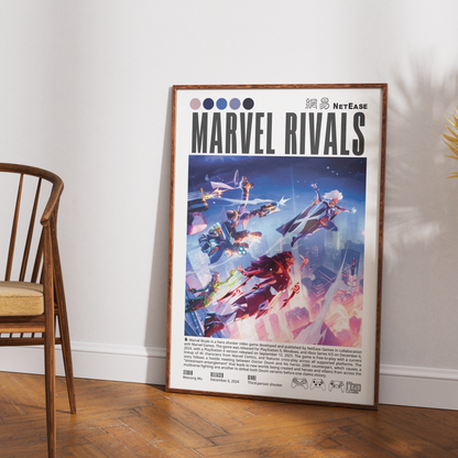 Marvel Rivals Video Game Poster - 98 Types Studio