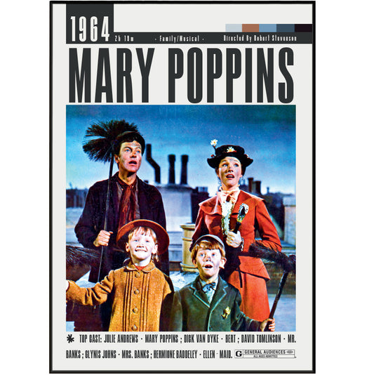 Mary Poppins 1964 Film Posters