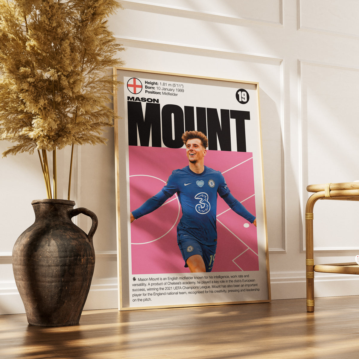 Mason Mount football poster – Mason Mount Chelsea Football Poster – 98types