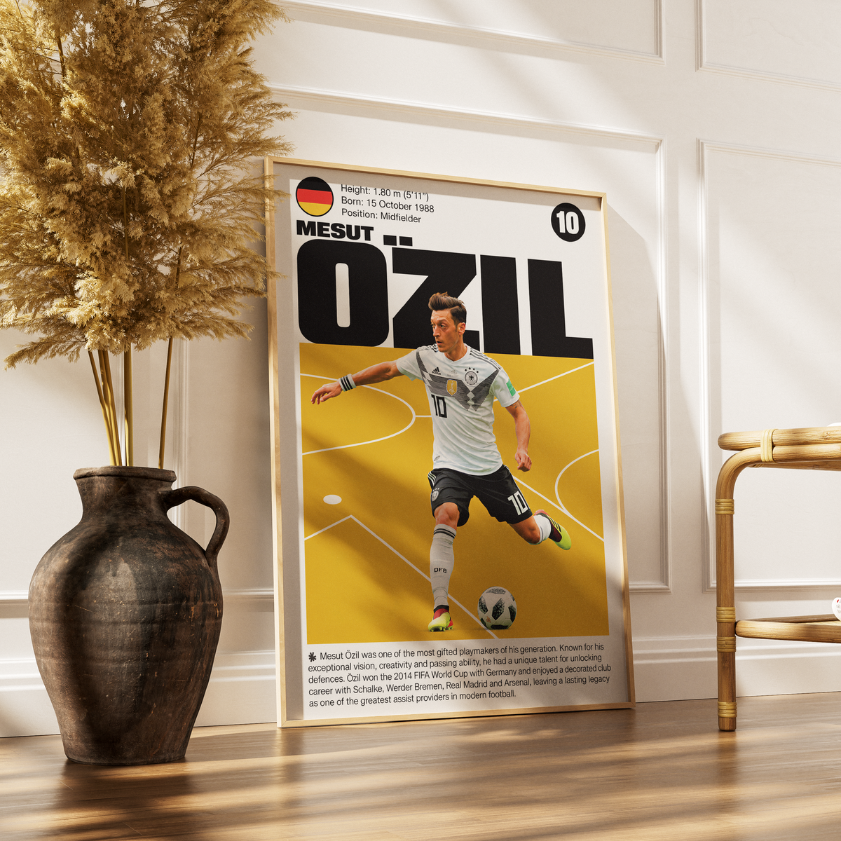 Mesut Özil football poster – Visionary Playmaker Poster – 98types