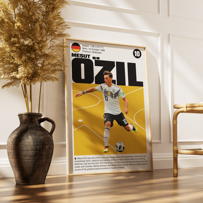 Mesut Özil football poster – Visionary Playmaker Poster – 98types