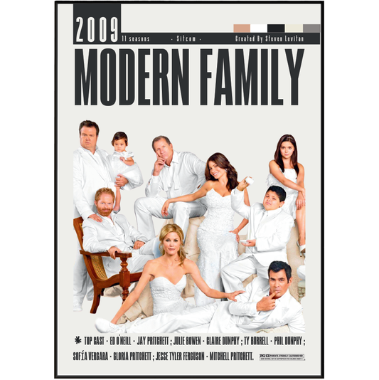 Modern Family comedy tv series poster wall art