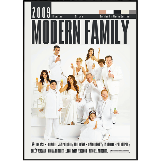 Modern Family comedy tv series poster wall art