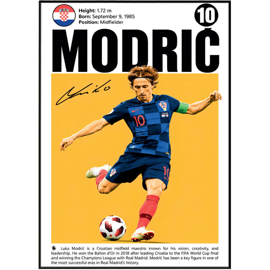 Luka Modrić Poster poster print UK – 98types