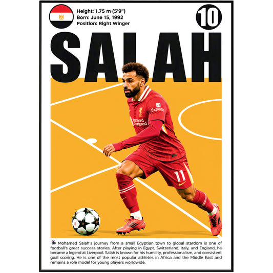 Mohamed Salah Poster poster print UK – 98types