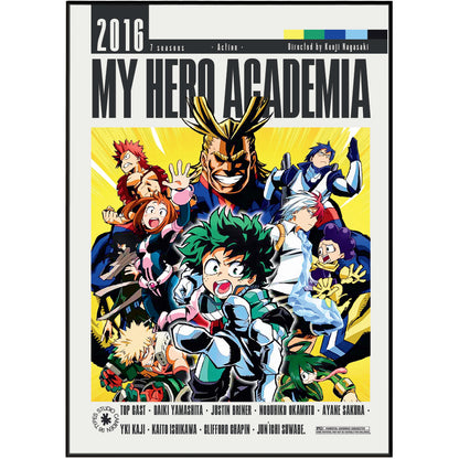 My Hero Academia (2016) Anime Poster UK | Anime Series Wall Art Print
