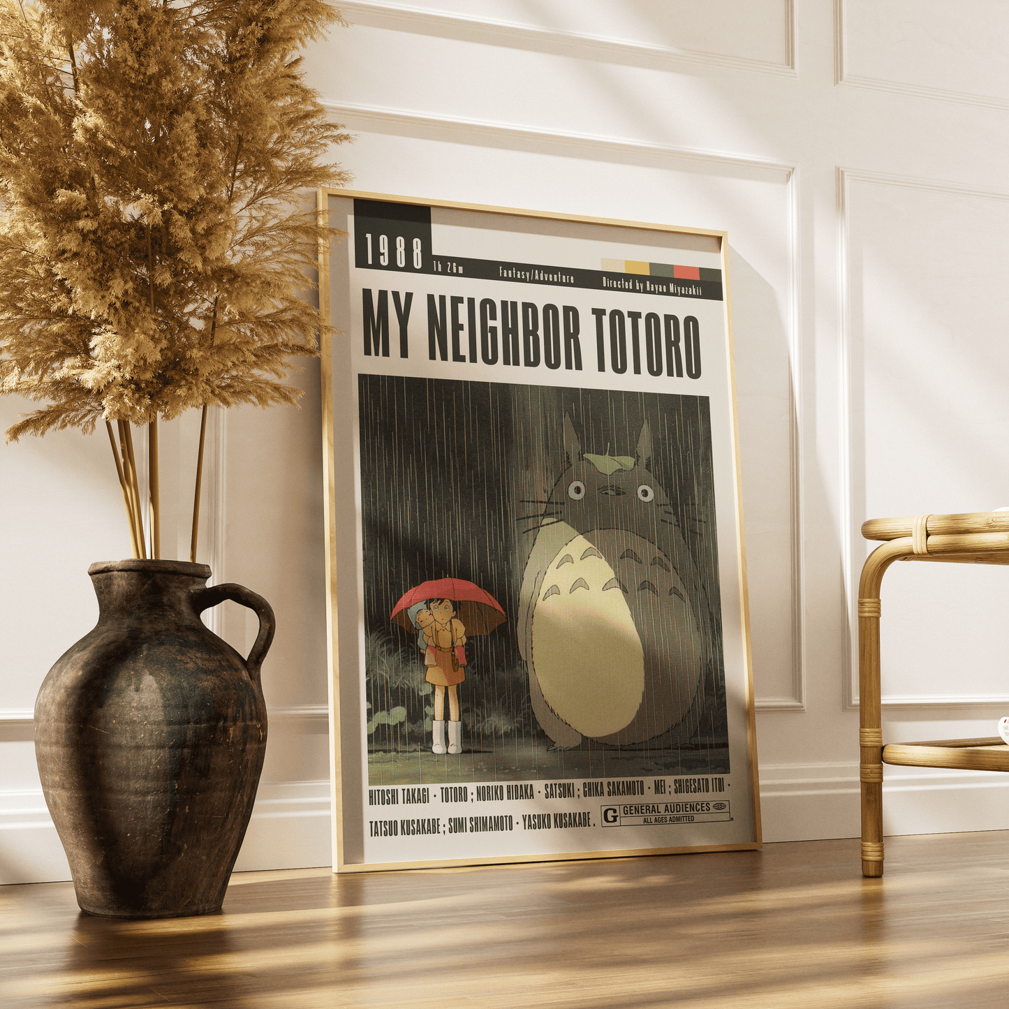 My Neighbor Totoro (1988) Studio Ghibli Movie Poster