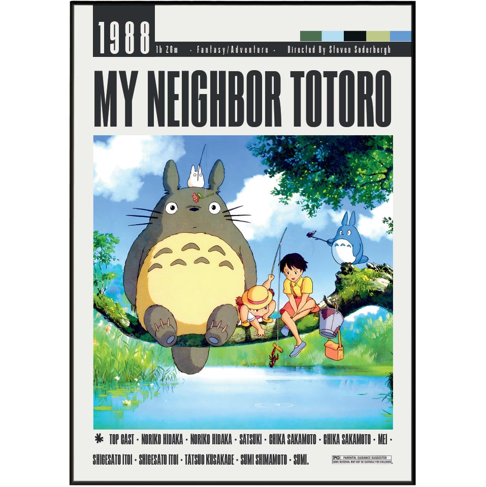 My Neighbor Totoro (1988) Studio Ghibli Movie Posters - 98types