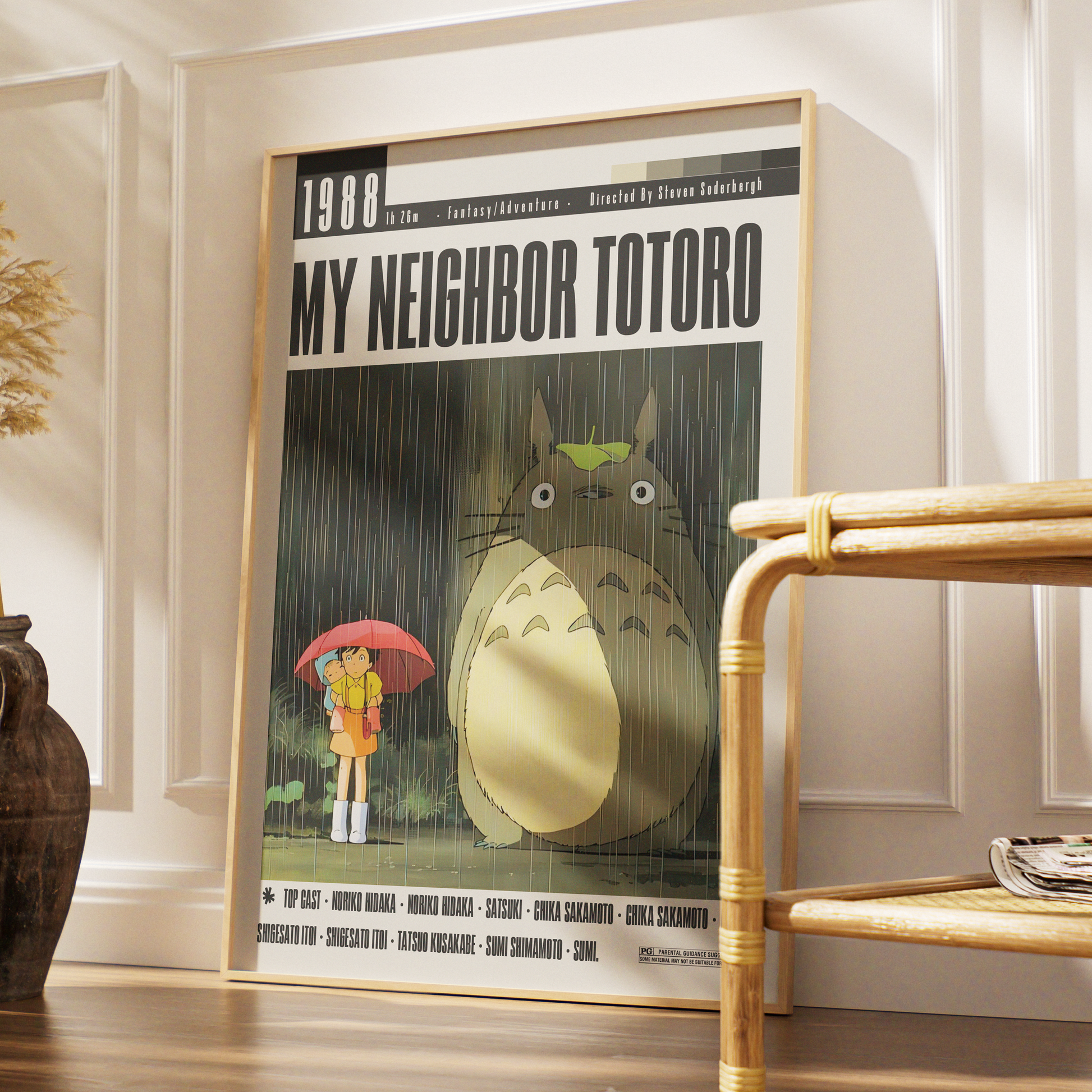 My Neighbor Totoro (1988) Studio Ghibli Movie Poster - 98types