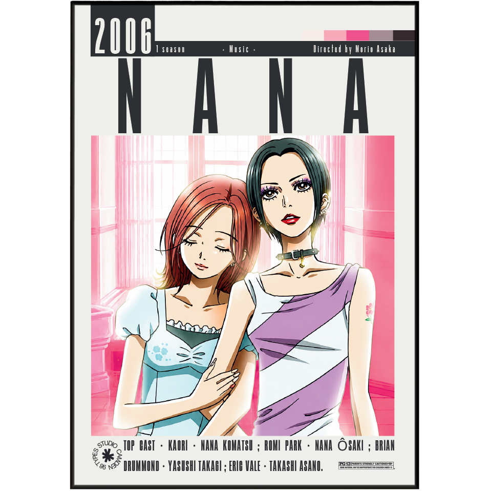 Nana Volume 1 season 1 music single cover featuring anime artwork of two women, with the title 'NANA' and release text at the top and credits along the bottom.
