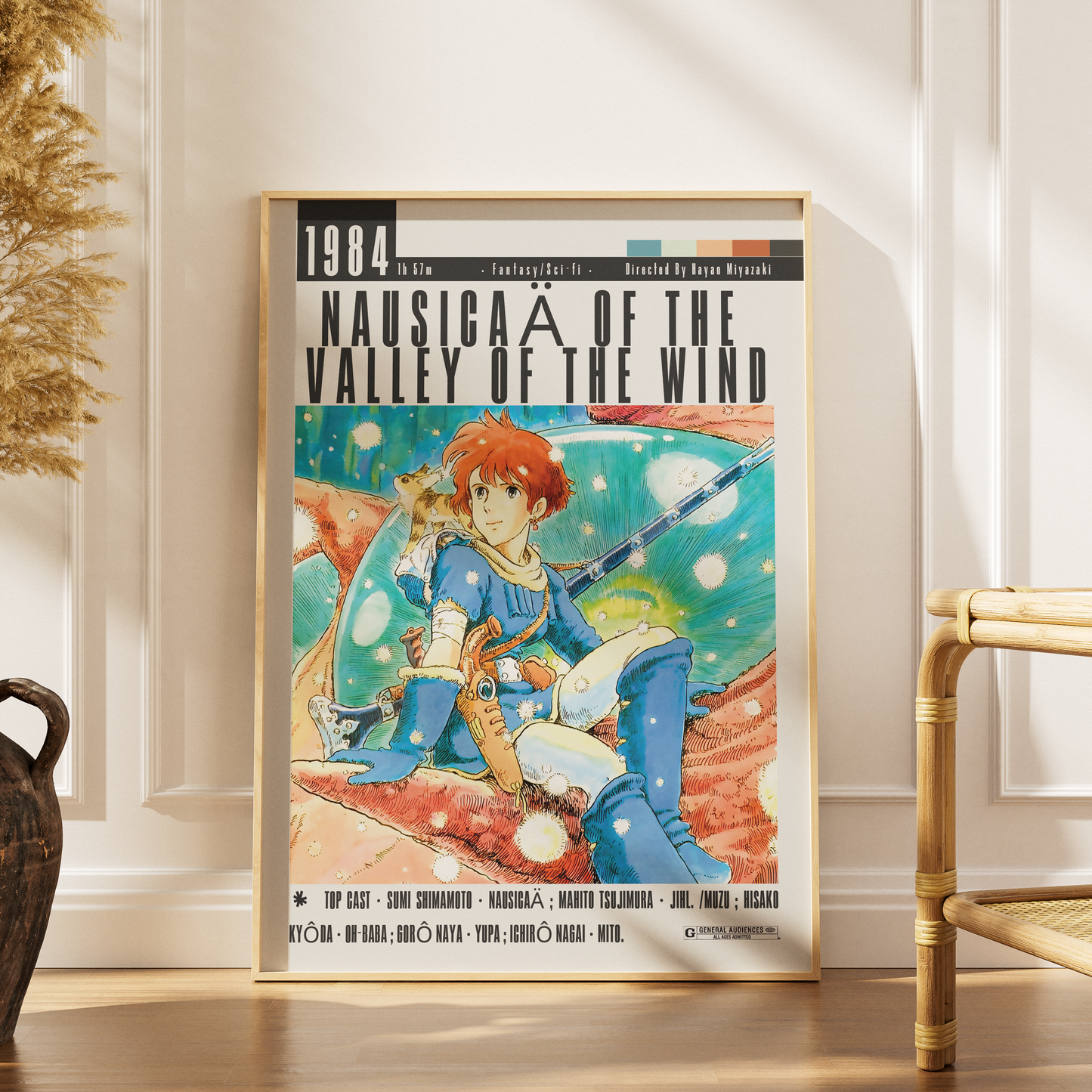 Nausicaä of the Valley of the Wind (1984) Anime Poster